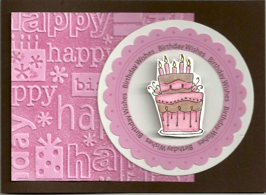 E201 KB's Birthday Cake, D229 Swiss Dot EK 1.5 Punch, E210 Birthday Wishes Circle