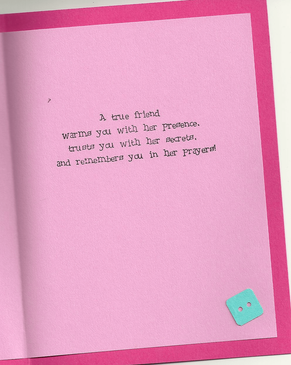 button thinking of you inside