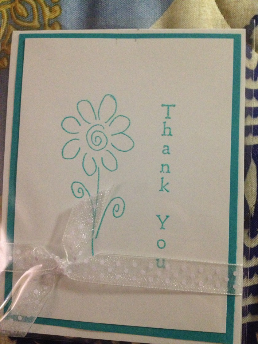 white blue thank you