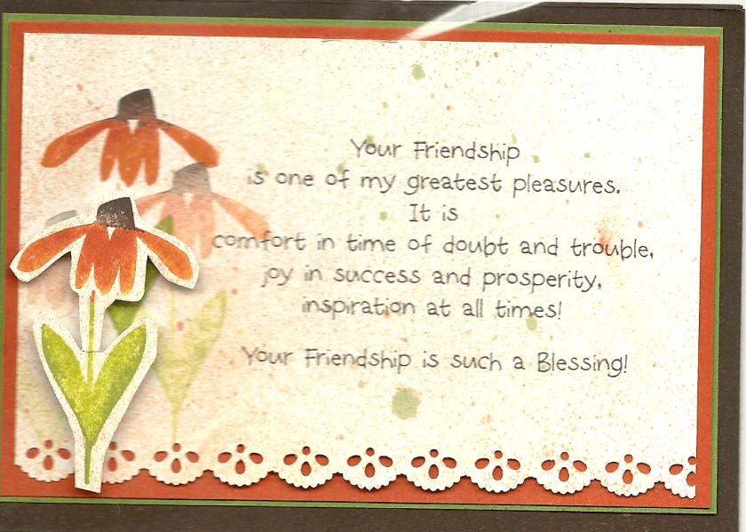 your friendship conflower