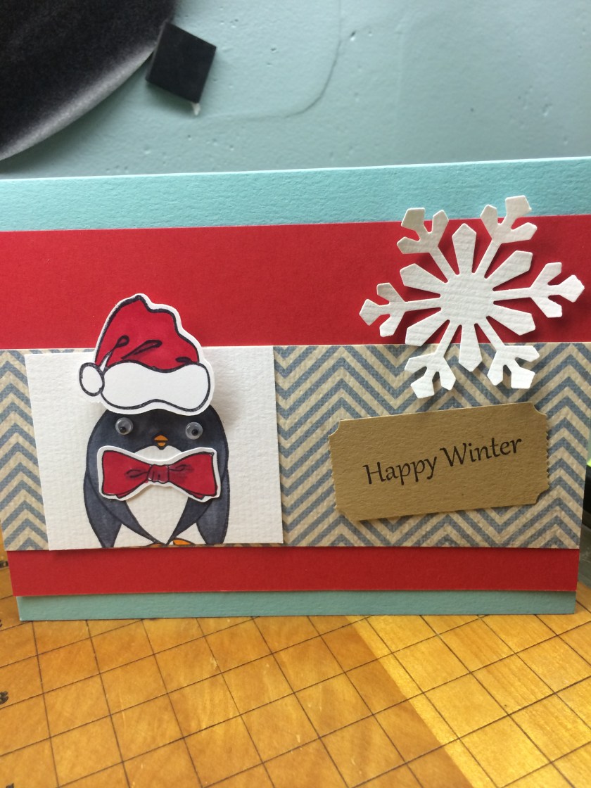 happy winter penguin